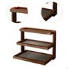 Desktop Shelf Organizer Freestanding Display Corner Bookshelf Multipurpose Retro 3 Tier