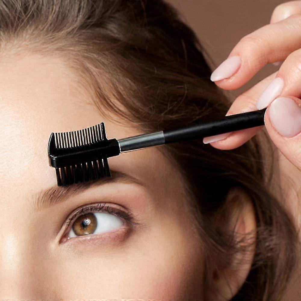 Eyelash Eyebrow Brush 8 Pcs Double Sides Make Up Eyelash Brush Eyebrow Brush With Comb Gift