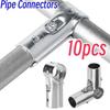 5Pcs/10Pcs 25Mm Structural Pipe Connectors Metal Tube Connector Pipe Rod Support Fixed Clamp Connector Fittings