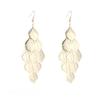 [Fashion Trendy Metal Fringe Long Drop Earrings Exaggerated Elegant Ear Hooks Earrings]