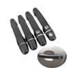 Car Decoration Door Handle Cover For Toyota bB 2006-2012 Carbon Fiber Chrome Silver Cars Accessories Exterior Styling