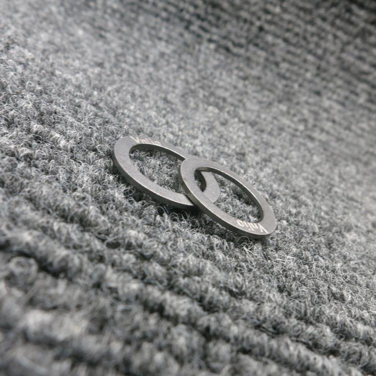 

VNlio bicycle pedal washer outer diameter 20mm inner diameter 14.5mm thickness 1MM suitable for MTB road bicycle accessories silvery 2pcs