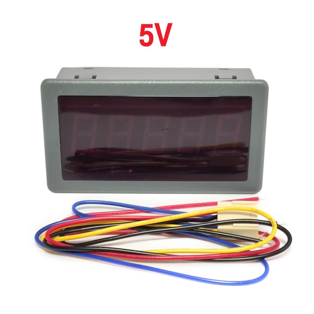 0.56 Inch DC 5V 24V 5 Digit LED Display Tachometer RPM Speed Meter Panel 5135FR Reversible Counter Meter Count With Cables 1