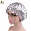 Luxurious Satin Sleep Night Cap For Curly Hair Beauty Salon Head Cover Bonnet Hat