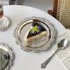 Retro Luxus Versilberte Teller Kuchen Dessert Tablett High Tea Snack Obstschale Schmuckaufbewahrung Tischdekor Haus El Zubehör