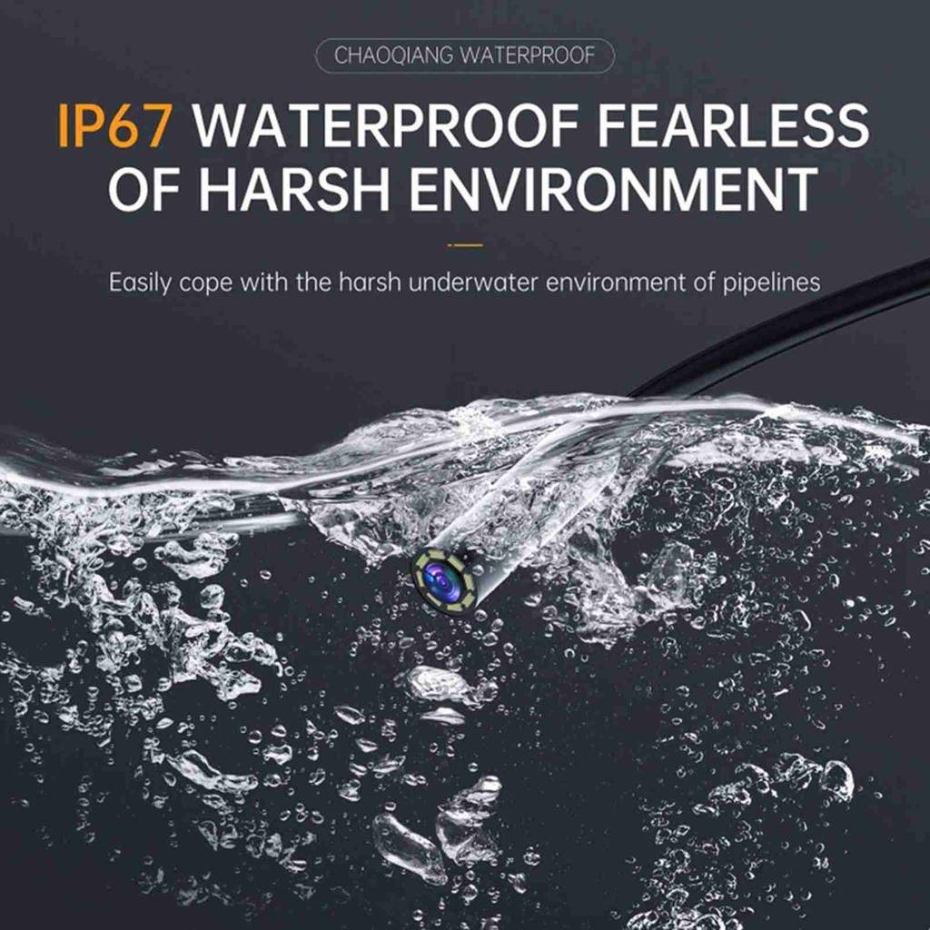 Endoscope Camera with Light, HD 1080P Borescope with 4.3 Screen 8 Adjustable LED Lights, Inspection Camera with