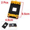 Uxcell 2pcs AMD CPU Fan Bracket Base Motherboard Backplate Stand Holder for AM2 AM2+ AM3 AM3+ FM1 FM2 Sockets - Yellow