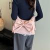 Süße Handtasche mit großem Fassungsvermögen Y2K PU Rucksack Lässige Umhängetasche mit Schleife Reise