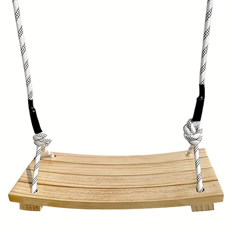 Sedia Sospesa a Dondolo per Adulti - Altalena da Portico in Legno Massello per Uso Interno/Esterno, Amaca da Giardino/Albero con Finitura Resistente alle Intemperie