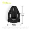 RRSKIT Road Bike Pedal Cleats Set Anti-Skid Plastic Cycling Pedals For Time IClic XPro XPresso Road Bike Cleat Lock