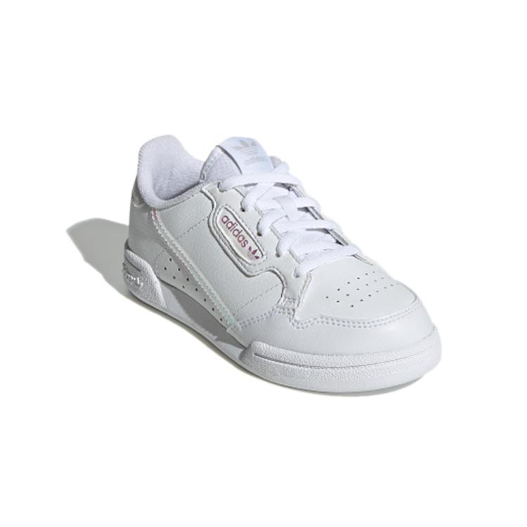 adidas Originals Continental 80 Bequem Abriebfest Niedrig geschnitten Kinder Skateschuhe Weiß FU6668