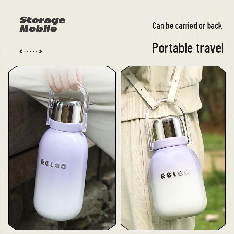 Wushengwu Kids Insulated Stainless Steel Belly Cup with Straw
