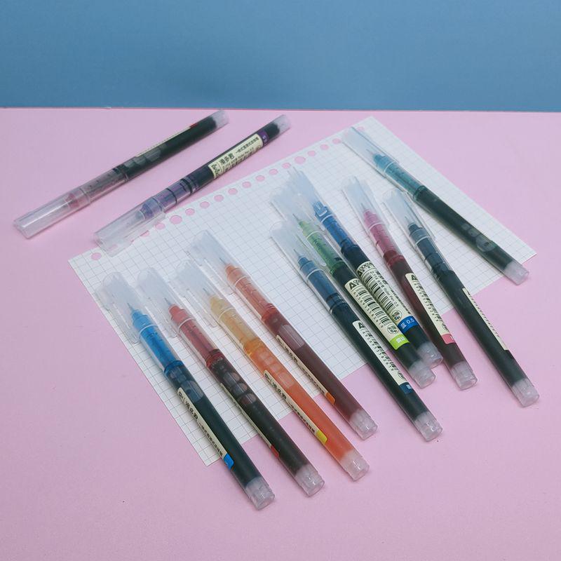 12-Color Refillable Rollerball Pens, 0.5mm Needle Tip for Journaling, Doodling & Cards