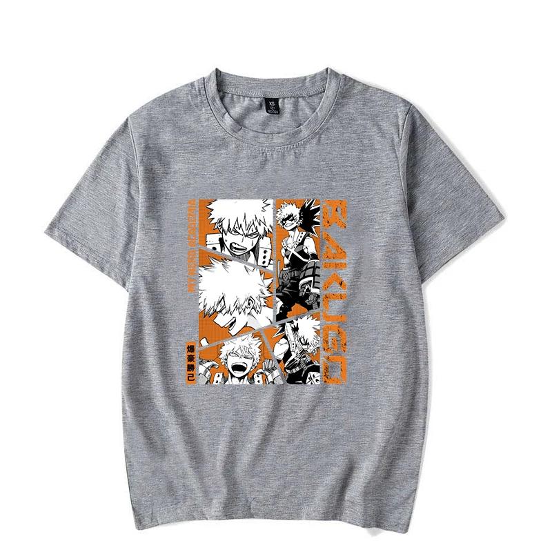 Tricouri Noi Anime Bakugou Katsuki Imprimate pentru Femei Bărbați Tricou de Vară Personalitate Casual Mânecă Scurtă Gât Rotund Topuri T-shir
