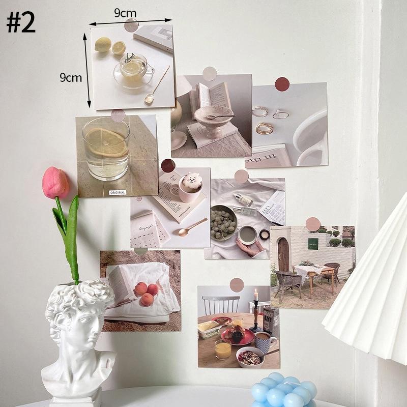 6/915/20pz Carte Ins Biglietto Messaggio Cartolina Decorazione Muro Camera da Letto Adesivi Murali Decorativi Decorazione Stanza Oggetti di Scena per Fotografia