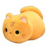25/35cm Squishy & Long Plush Cat Plush Lying Pillow Stuffed Orange White Black Grey Eyes Closed Eyes Kawaii Companion Gift