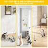 Interactive Cat Teaser Wand Set Cat Teaser Wand Toy with Suction Cup Feather Indoor Kitten Exerciser Cat Wand Pet Supplies