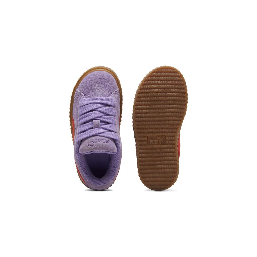 Fenty X Puma Creeper Phatty Little Kid Lavender Burnt Red Kids Sneakers Purple Lavender-Alert Gum 396830-03