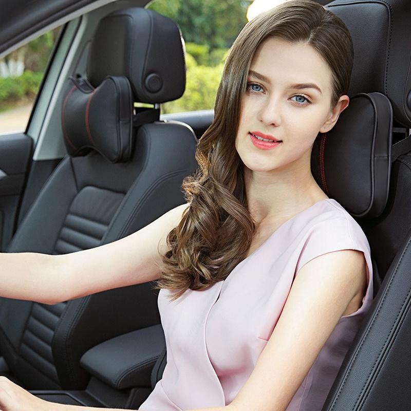 Car Seat Neck Pillow Headrest Rest Cushion Protection Shoulder Pad For Porsche Cayenne Panamera Macan 911 718 918 Taycan Boxster