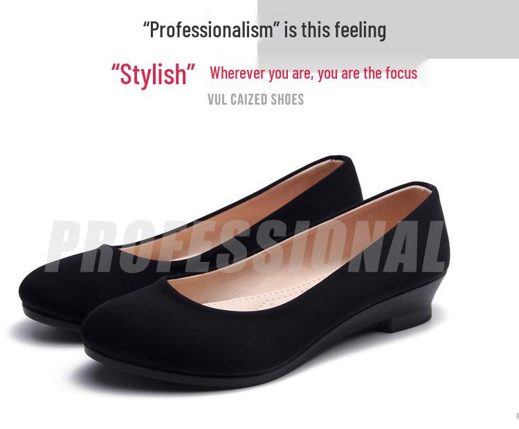 Women's Plain Fashion High Heels: Comfortable Soft Sole Cloth Business Shoes