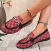 Women Loafers Comfortable Low Heel Summer Shoes Print Casual Slip-On Sneakers Colorful Large Size Flat Bottom Single Shoes Women