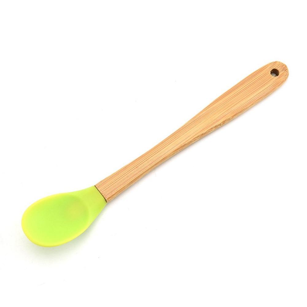 Mixing Kicthen Utensils Silicone Non-stick Wooden Handle Baking Tools Cake Scraper Brush Spatula