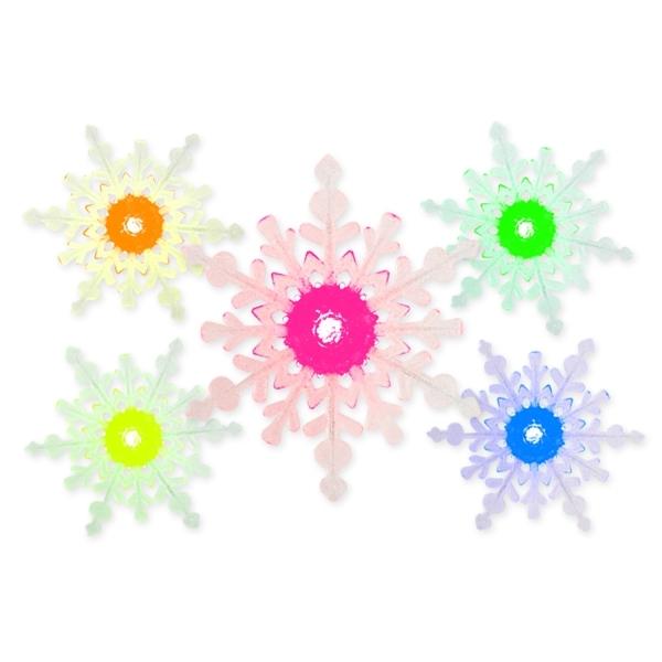 LED Snowflake, Bright Multicolor