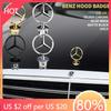Neuer 2025 Heißer Stern Motorhauben - Emblem für Auto Motorhaube Vorne Chrom Logo Motorhauben Kennzeichnung für Mercedes Benz C/E/S-Klasse w163 w204 w211 w210 w