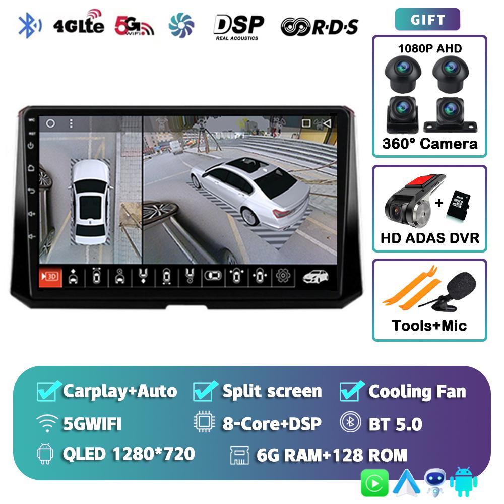Android14 Multimedia Video Player For Toyota Corolla 12 2019 2020 2021 2022 wireless Carplay Stereo Carplay 4G WIFI GPS 2Din DSP
