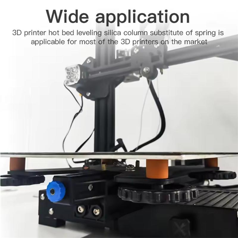 3D Printer Part Hot Bed Leveling Column Silicone Solid Spacer Platform Leveler for CR10 Ender 3 V2 Prusa Anycubic Series Heatbed