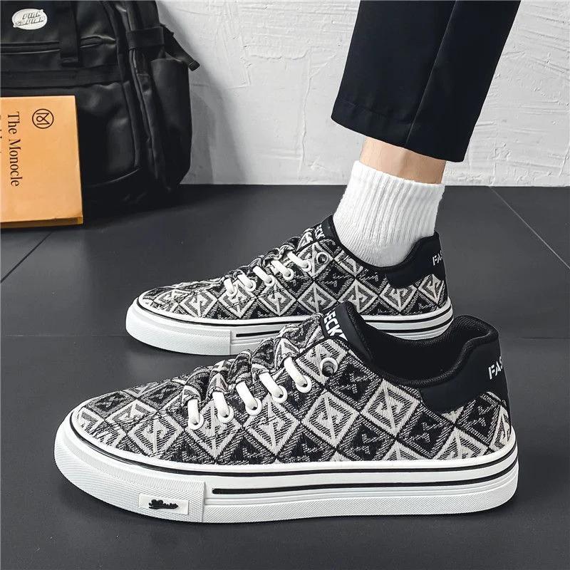 Retro Men's Casual Shoes Breathable Fashion 2024 Male Shoe Footwear Offer Legitimate Comfortable Walking On Sale Deals Sneakers