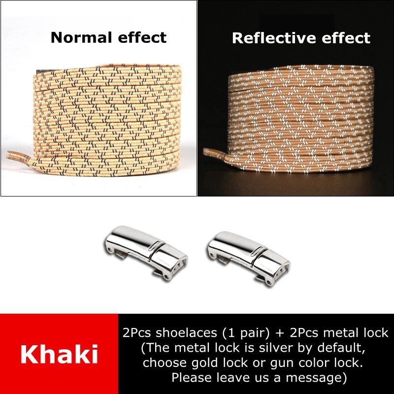 Magnetic Shoelaces for Sneakers Elastic Laces Without Ties Kids Adult Quick Shoe Lace Reflective No Tie Shoe Laces Rubber Bands