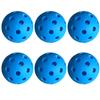 6 Τεμάχια Pickleball 74mm Ανθεκτικά 40 Τρύπες Εξωτερικού Χώρου Πολύχρωμες Μπάλες Pickleball Προπόνησης Και Ψυχαγωγίας Ρακέτα Μπάλα Για Αθλήματα Πρακτικής