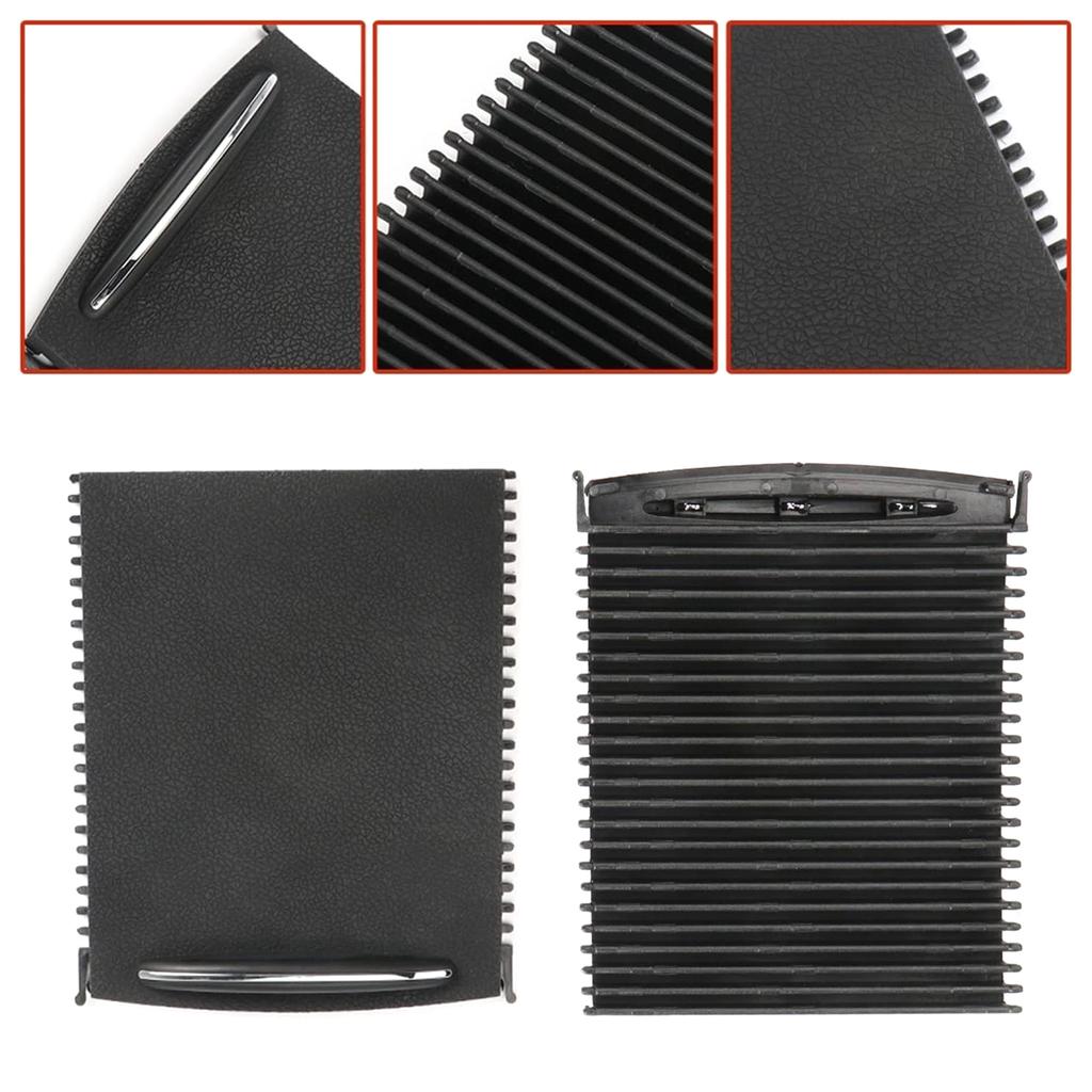 Car Center Console Sliding Shutter Cup Holder Roller Blind Cover Replace 2036800123 for C-Class W203 Interior Decoration