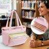 YARWO Teacher Bag, Lightweight Business Bag, Fits 15.6-inch Laptop, Perfect for Commuting, School, Travel, and the Gym, Pink