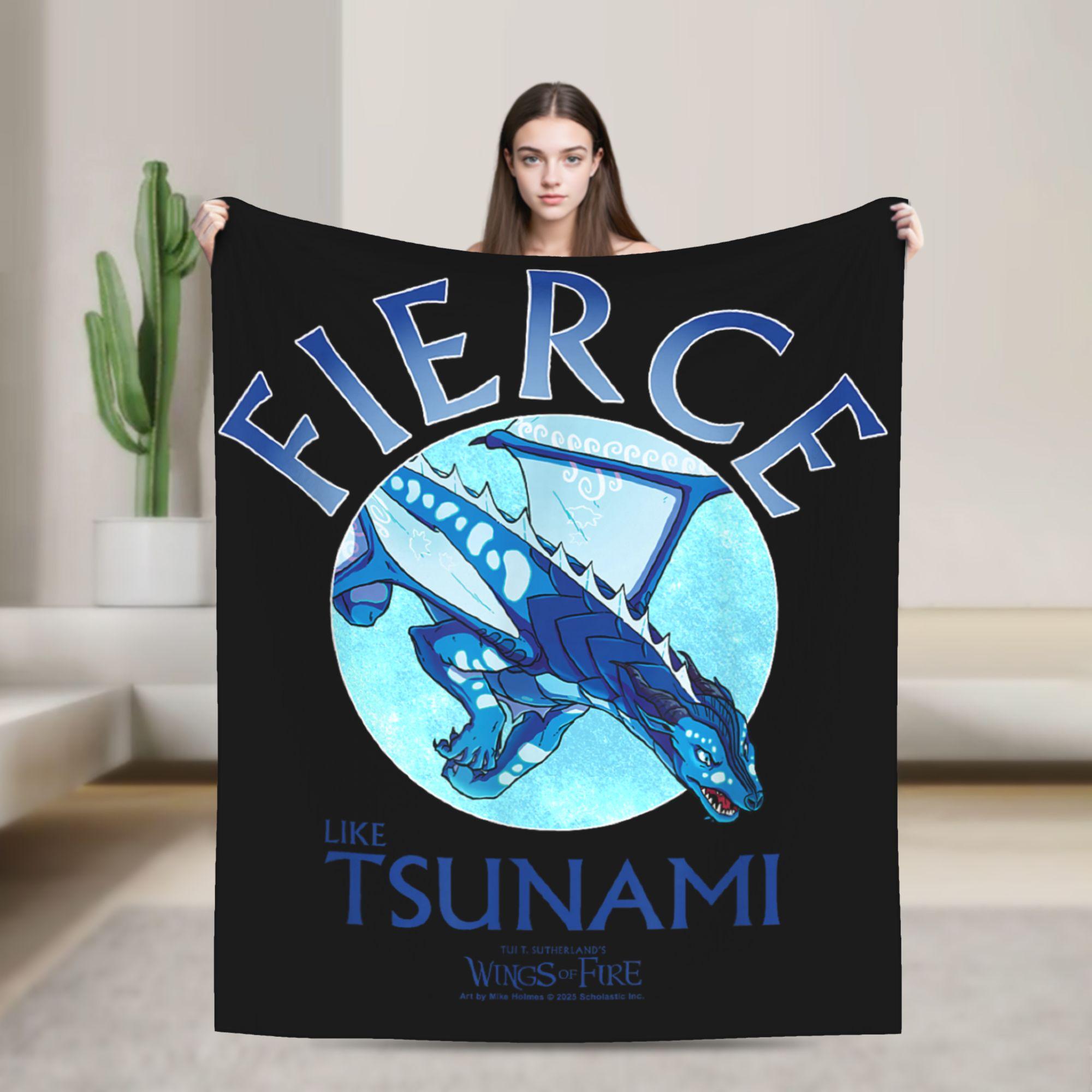 

Wings of Fire Dragons Heads Fashion Blankets RainWing SkyWing Fuzzy Throw Fashion Blanket Bedding Portable Soft Warm Bedspreads Multifunctio 75x90cm