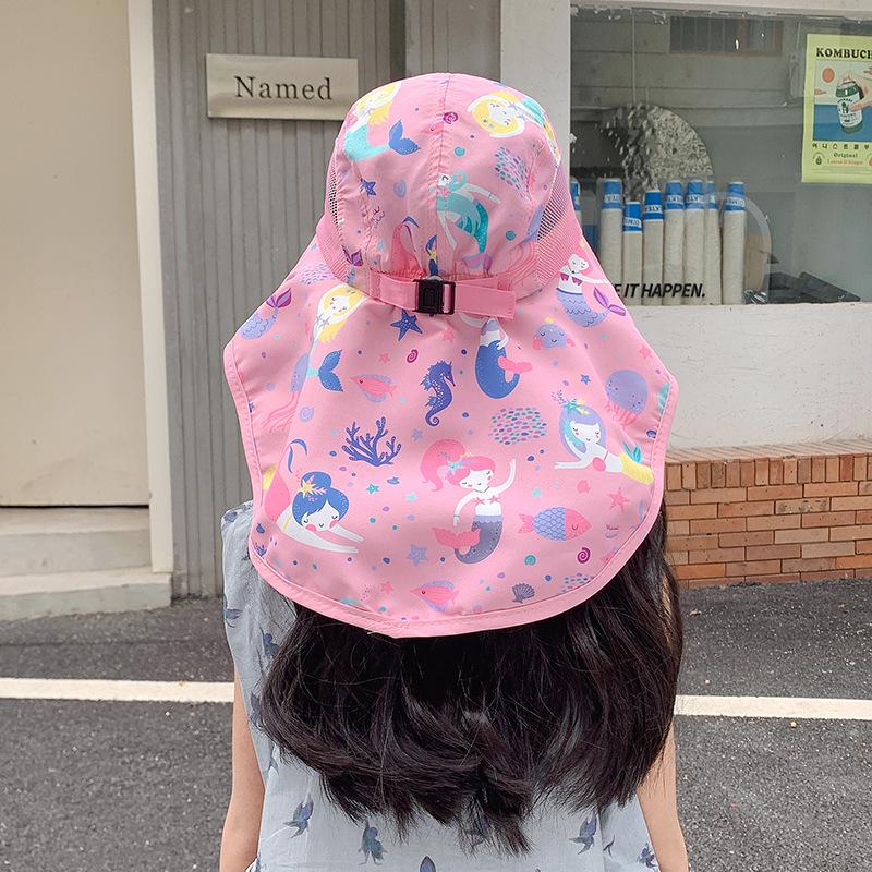 Cappello da Sole a Tesa Larga per Bambini - Protezione UV per Ragazzi e Ragazze (Primavera estate)