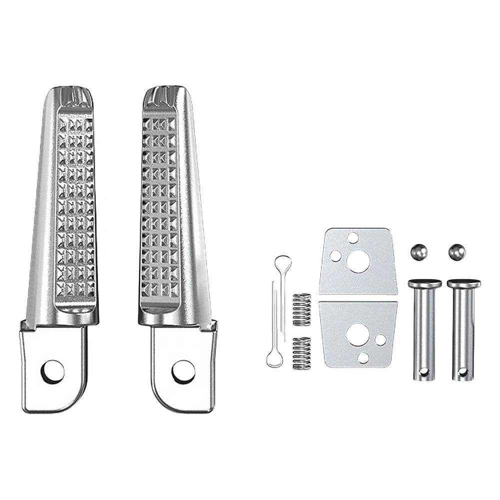 1 Pair Foot Peg Aluminum Alloy Rear Foot Rider Rests Motorcycle Rear Footrests for Honda Phantom 150 CB190R for Yamaha
