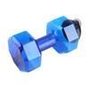 Large Capacity Dumbbell Shaped Exercise Sports Water Bottle Fitness Gym Training Cup Blue