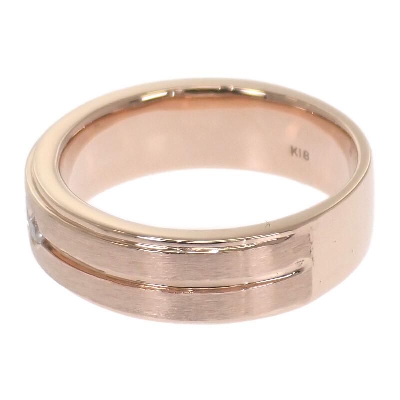 No Brand  #18(JP Size) Ring K18 Pink Gold Mens