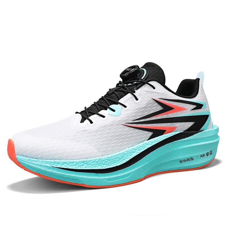 Children's Shoes for Boys and Girls, Medium and Large Children, Breathable Shock-Absorbing Rotating Button Sneakers, Running Sho