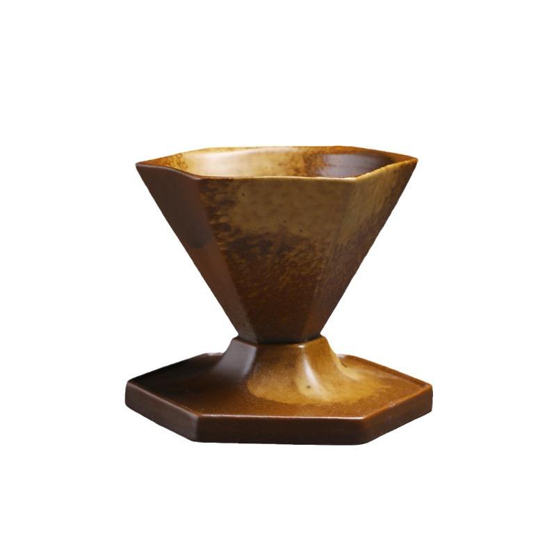 Creative Ceramic Cup Simple Latte Water Cup Light Luxury Cup Retro Diamond Coffee Cup