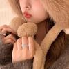 Winter Cartoon Bear Plush Hat Women Cute Warm Ear Protection All-Match Furry Lei Feng Hat