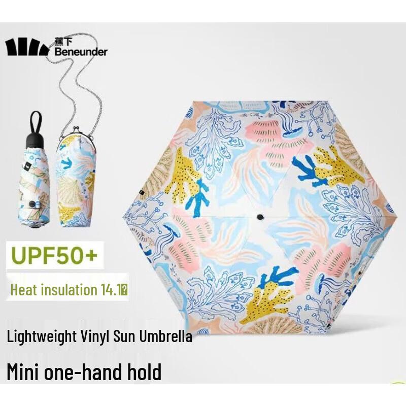 Beneunder UV Protection Five-Fold Pocket Umbrella