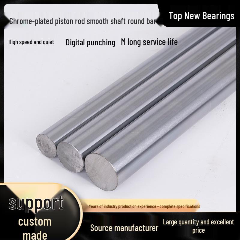Steel Chrome Plated Rod: 45# Linear Optical/Flexible Shaft, Piston Rod, Diameter 6MM-50MM, Guide Rod/Rail.