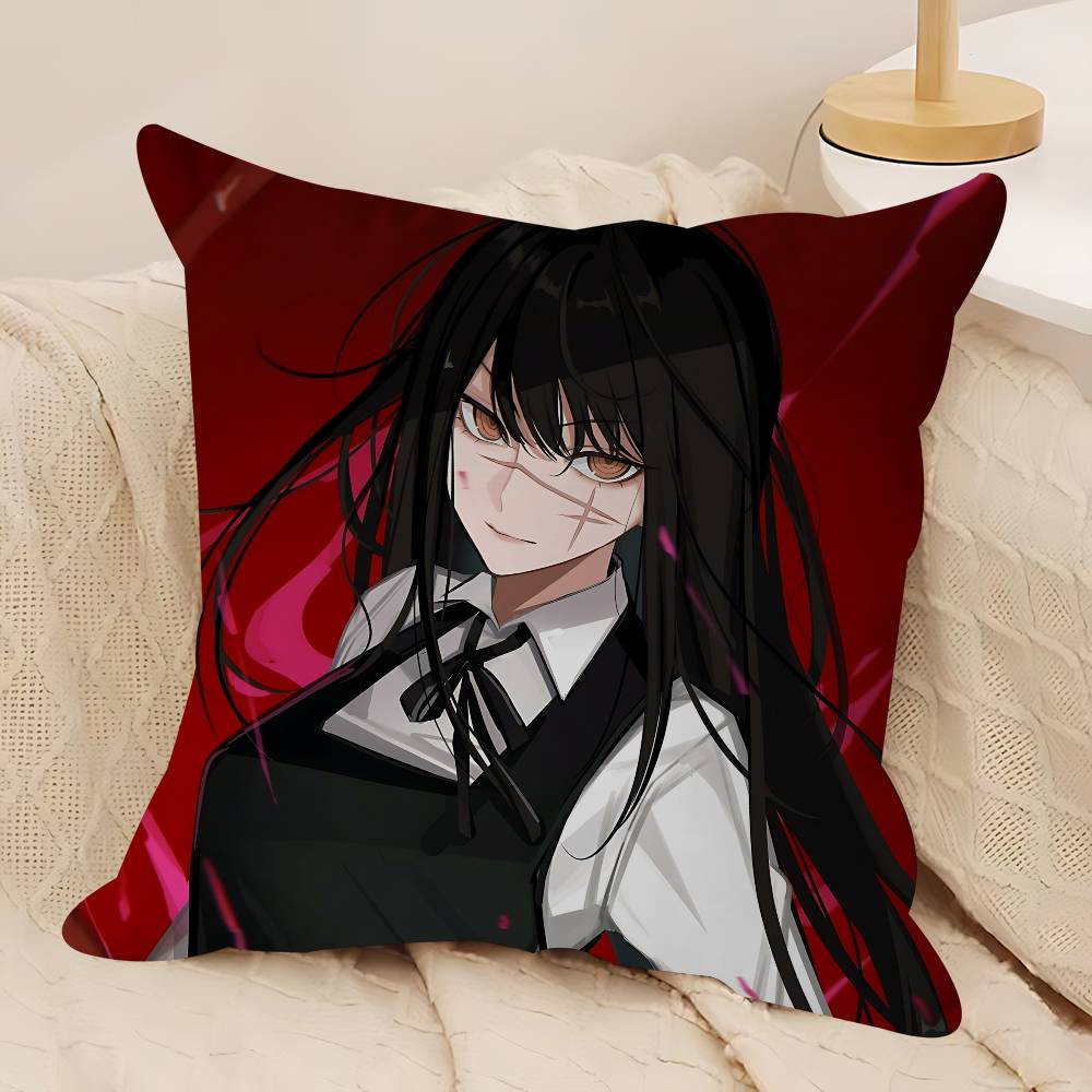 

C-Chainsaw-Man Mitaka Asa Personalized Picture Text Home Decorative Pillows Household Gifts 45x45cm 12x12Inch
