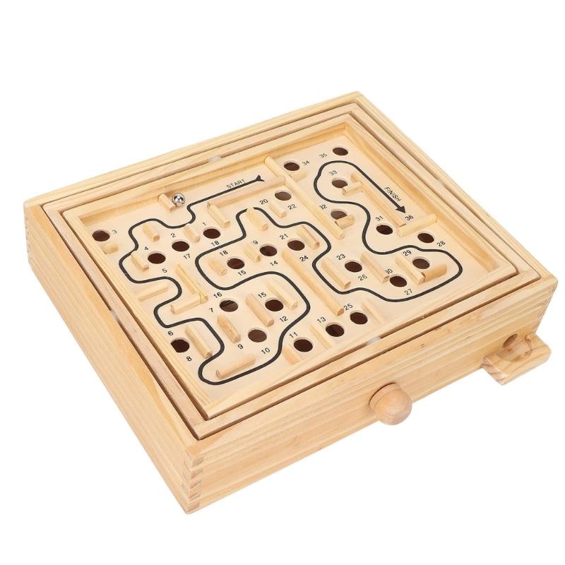 Cognitive Training Bead Maze Toy Labyrinths Puzzle Game For Children Space Training and Fine Motor Skill Development