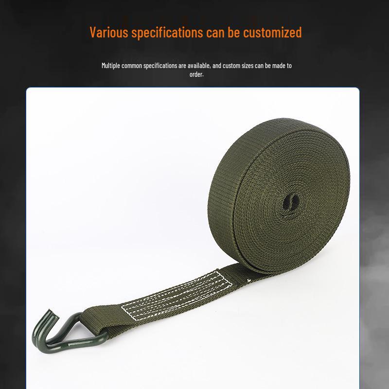 Military Green Strong Wear-Resistant Universal Ratchet Binder for Truck Cargo