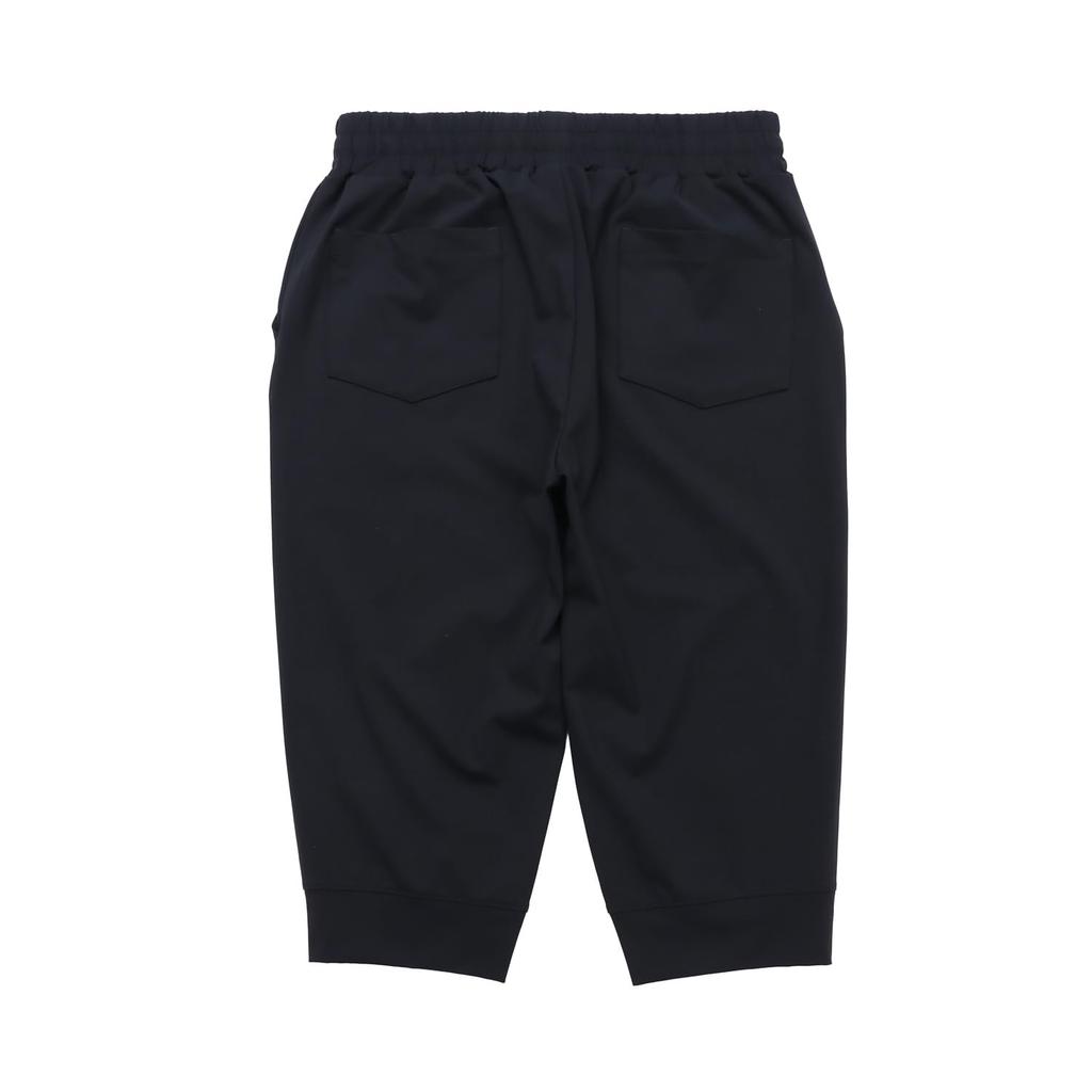 Champion Cropped Tech UV Logo Pants, Weave® (CW-BS204), Women's, Black, Quick-Drying, Stretch, Protection, One-Point