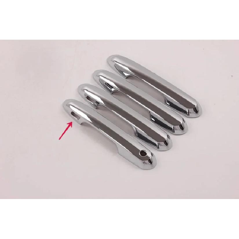 Cars Accessories Door Handle Cover For Toyota RAV4 - Carbon Fiber Silver Car Decoration Styling Upgrade Modify A Car